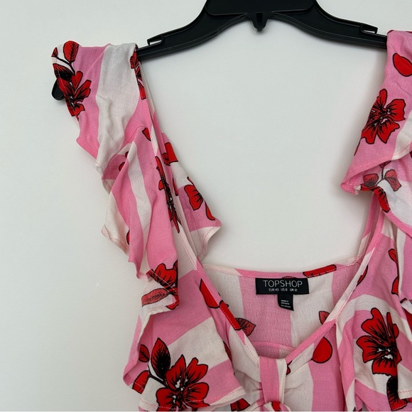 Top shop Cropped Flutter Top - Picture 5 of 14